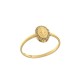 Gold 18k with Miraculous Virgin woman ring