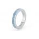 S'agapõ stainless steel, sapphire crystal ring SCR42