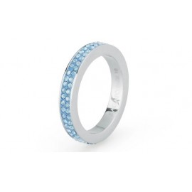 S'agapõ stainless steel, sapphire crystal ring SCR42