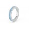 S'agapõ stainless steel, sapphire crystal ring SCR42