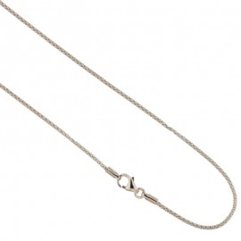 White gold 18kt 750/1000 timothy chain shiny unisex necklace