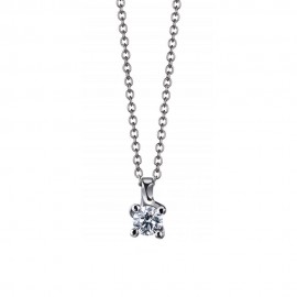White gold 18k with diamond woman necklace