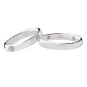 18K White gold with diamonds wedding rings 2889DB-UB