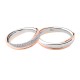 18K White and rose gold with diamonds wedding rings Polello 2890DBR-UBR