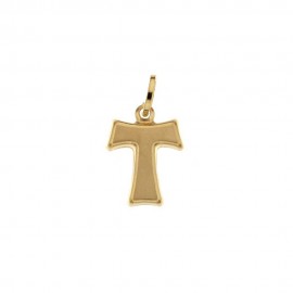 Yellow Gold 18k Tau Type Cross Pendant