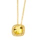 Yellow Gold 18k with Yellow Beryl and Diamonds Woman Choker