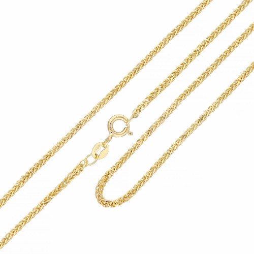 Collana Spiga in Oro Giallo 18 Kt