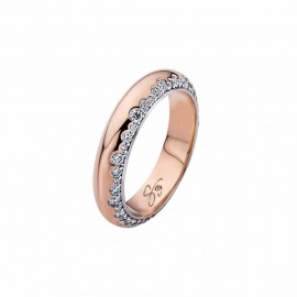 Women 18k Rose Gold with Diamonds Ring