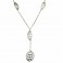 Stainless steel, shiny necklace Zable ledies Q7051