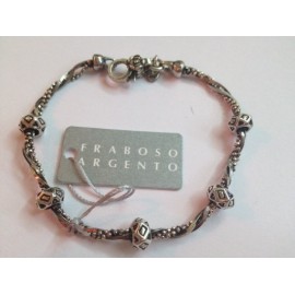 Bracciale in argento imbrunito 