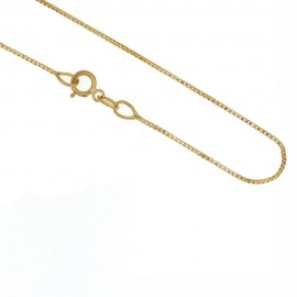 Collana in oro giallo 18Kt 750/1000 modello veneziana lucida