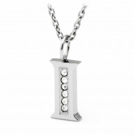 S'agapõ stainless steel, letter A necklace SALI2