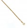 Yellow gold 18Kt 750/1000 interlaced chain shiny woman bracelet