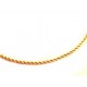 Collana in oro giallo 18Kt 750/1000 a maglia intrecciata lucida unisex