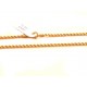 Collana in oro giallo 18Kt 750/1000 a maglia intrecciata lucida unisex