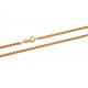 Yellow gold 18Kt interlaced chain shiny unisex necklace