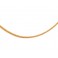 Yellow gold 18kt 750/1000 ear chain shiny unisex necklace