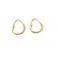 Yellow gold 18Kt - 750/1000 shiny hoop woman earrings