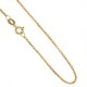 Yellow gold 18kt 750/1000 venetian chain shiny unisex necklace