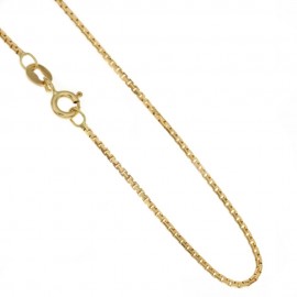 Collana in oro giallo 18Kt 750/1000 modello veneziana lucida unisex