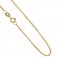 Yellow gold 18kt 750/1000 venetian chain shiny unisex necklace