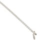 White gold 18Kt 750/1000 tennis bracelet with white cubic zirconia