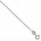 White gold 18kt 750/1000 rolò chain women anklet