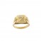 Yellow gold 18Kt 750/1000 with white gold horse man ring