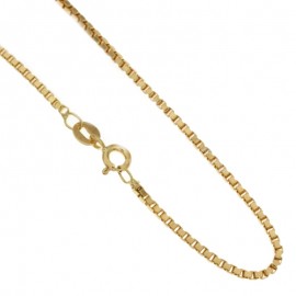 Collana in oro giallo 18kt 750/1000 modello veneziana unisex