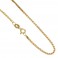 Yellow gold 18kt 750/1000 venetian chain shiny unisex necklace