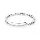S'agapõ stainless steel, white crystal, bracelet SAB11