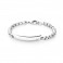 S'agapõ stainless steel, white crystal, bracelet SAB11