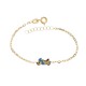 yellow gold 18 Kt 750% children bracelet with motorcycle