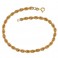 Yellow gold 18Kt 750/1000 nterlaced chain woman bracelet