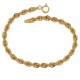 Yellow gold 18 k, interlaced chain bracelet