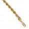 Yellow gold 18Kt 750/1000 interlaced chain woman bracelet