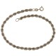 White gold 18 k, interlaced chain bracelet