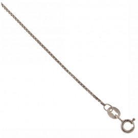 White gold 18kt 750/1000 venetian chain women anklet