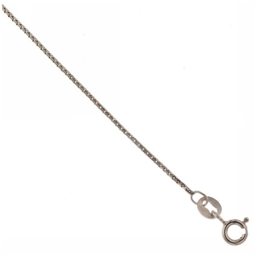 White gold 18kt 750% anklet 9.85 inch