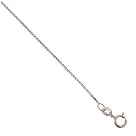 White gold 18k 750/1000 venetian chain woman anklet