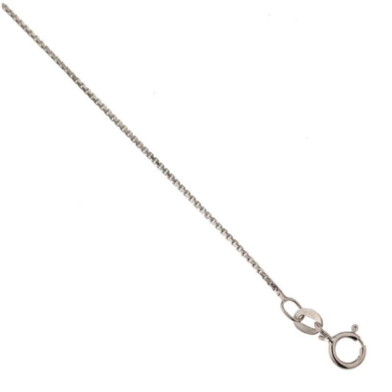 White gold 18kt 750% anklet 9.85 inch