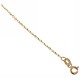 Yellow gold 18kt 750% rolò chain anklet