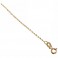 Yellow gold 18kt 750/1000 rolò type woman anklet