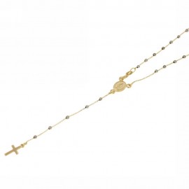 Girocollo rosario in Oro 18 Kt 45 cm