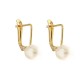 Gold 18 K pearls woaman earrings