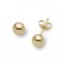 Gold 18 Kt 750/1000 shiny spheres woman earrings