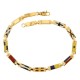 Bracciale in oro 18 Kt con bandierine colorate