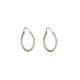 Gold 18 K shiny hoop earrings