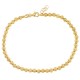 Gold 18 K hammered spheres bracelet