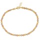 Gold 18 K hammered spheres bracelet